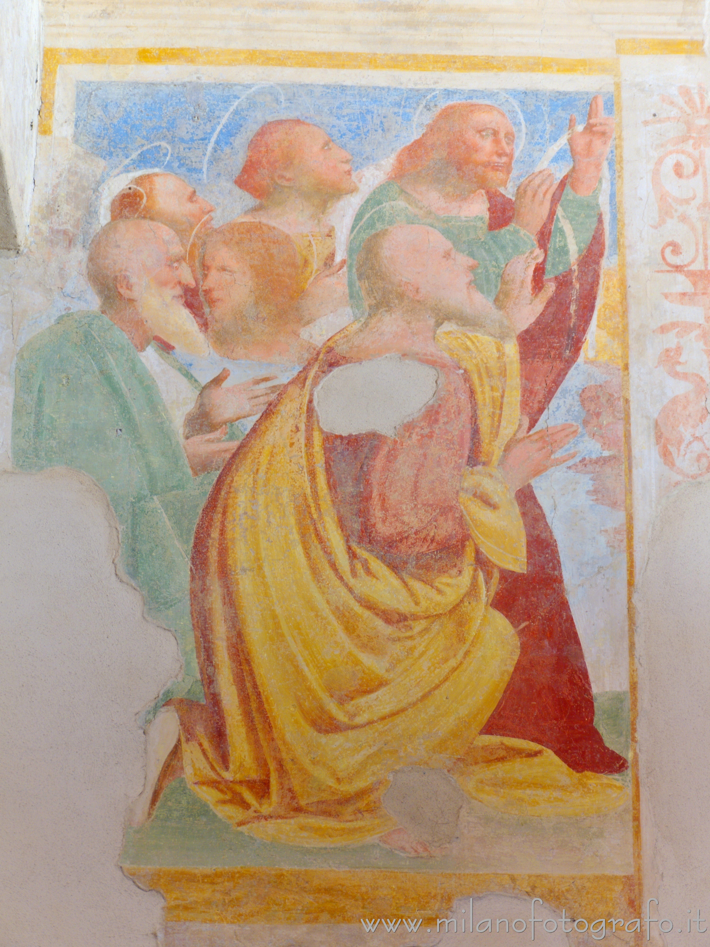Milan (Italy) - Frescos inside the sacristy of the Sanctuary of Our Lady of Graces at Ortica